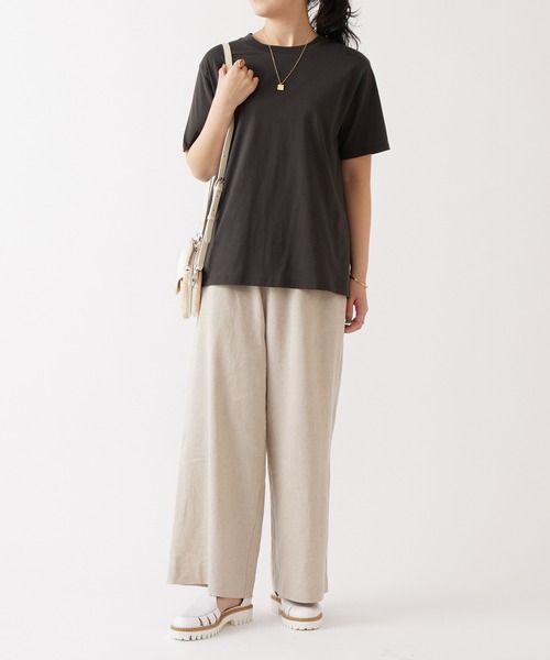 BEARDSLEY（ビアズリー）の「Metro de Parisバック刺繍Tシャツ（Tシャツ/カットソー・レディース・グレー・FREE）」の2枚目の写真
