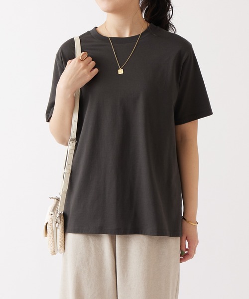 BEARDSLEY（ビアズリー）の「Metro de Parisバック刺繍Tシャツ（Tシャツ/カットソー・レディース・グレー・FREE）」の7枚目の写真