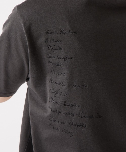 BEARDSLEY（ビアズリー）の「Metro de Parisバック刺繍Tシャツ（Tシャツ/カットソー・レディース・グレー・FREE）」の12枚目の写真