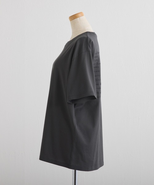 BEARDSLEY（ビアズリー）の「Metro de Parisバック刺繍Tシャツ（Tシャツ/カットソー・レディース・グレー・FREE）」の15枚目の写真