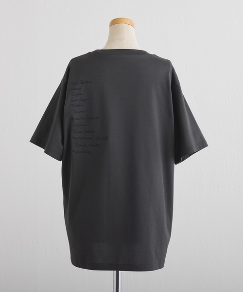 BEARDSLEY（ビアズリー）の「Metro de Parisバック刺繍Tシャツ（Tシャツ/カットソー・レディース・グレー・FREE）」の16枚目の写真