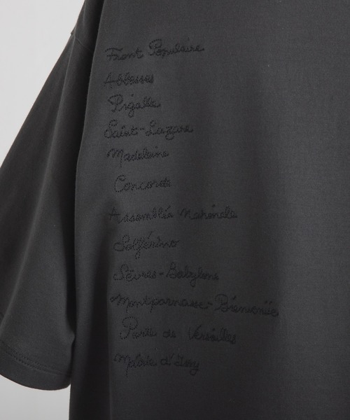 BEARDSLEY（ビアズリー）の「Metro de Parisバック刺繍Tシャツ（Tシャツ/カットソー・レディース・グレー・FREE）」の17枚目の写真