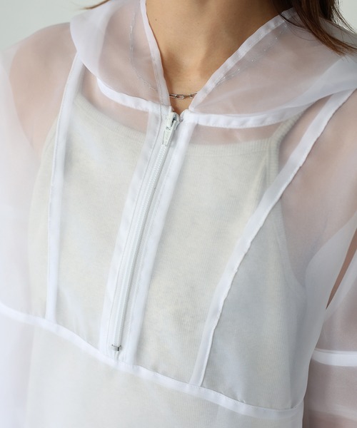 Riberry（リベリー）の「ドロストシアーアノラックパーカー（パーカー・レディース・オフホワイト/ブラック・FREE）」の20枚目の写真