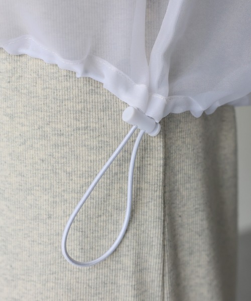 Riberry（リベリー）の「ドロストシアーアノラックパーカー（パーカー・レディース・オフホワイト/ブラック・FREE）」の21枚目の写真