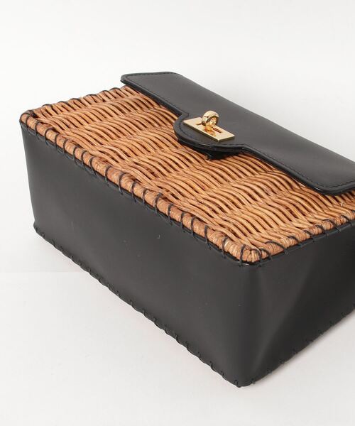 The Bagmati（ザバグマティ）の「BAGMATI LEATHER COMBINATION BASKET SHOULDERBAG バグマティ レザー使い かごバッグ　ショルダー（ショルダーバッグ・レディース・ブラック・FREE）」の7枚目の写真