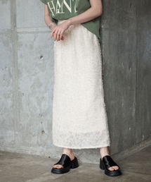 シャギージャガードスカート