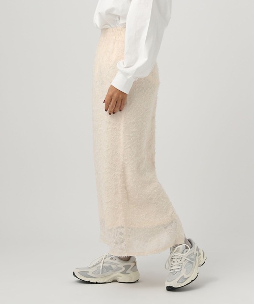 BAYFLOW(ベイフロー)の「シャギージャガードスカート(スカート・レディース・ブラック/オフホワイト/ブルー・FREE)」の12枚目の写真