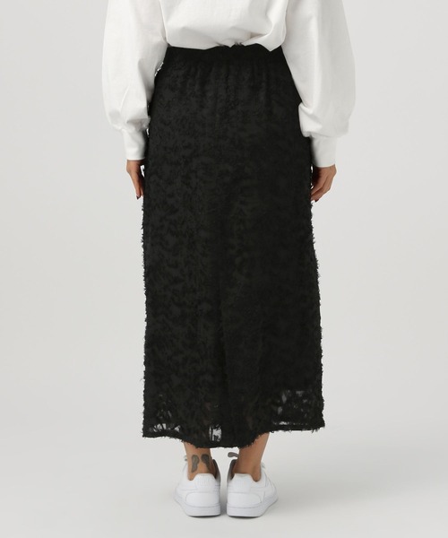 BAYFLOW(ベイフロー)の「シャギージャガードスカート(スカート・レディース・ブラック/オフホワイト/ブルー・FREE)」の15枚目の写真