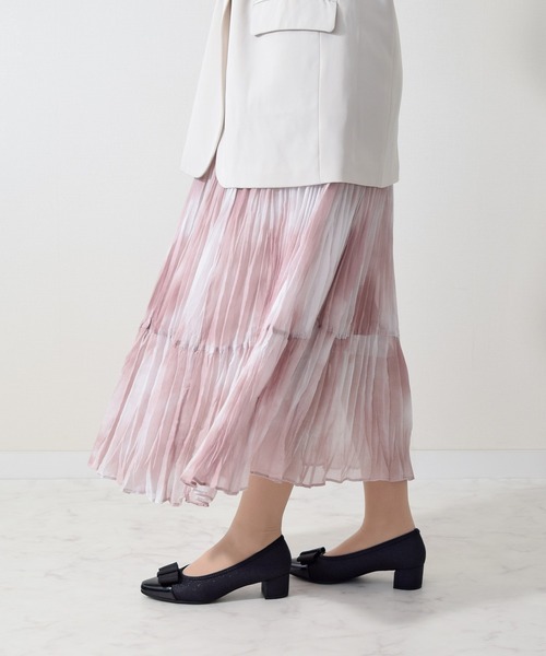 Bridget Birkin(ブリジットバーキン)の「【Bridget Birkin Walk】リボンモチーフパンプス(545233)(パンプス・レディース・ベージュ系その他/ブラック系その他・22.5/23/23.5/24/24.5)」の16枚目の写真