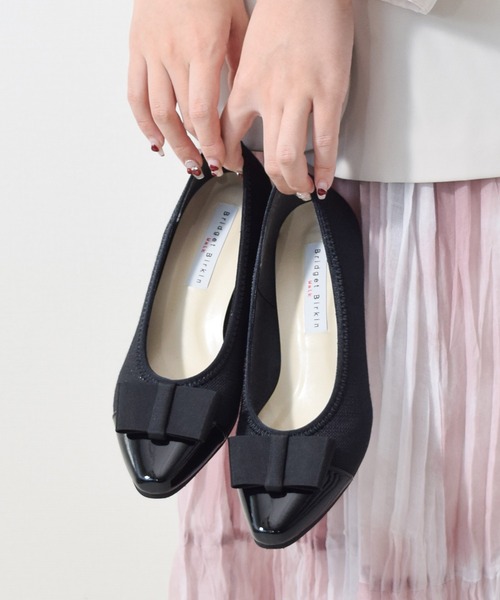 Bridget Birkin(ブリジットバーキン)の「【Bridget Birkin Walk】リボンモチーフパンプス(545233)(パンプス・レディース・ベージュ系その他/ブラック系その他・22.5/23/23.5/24/24.5)」の17枚目の写真