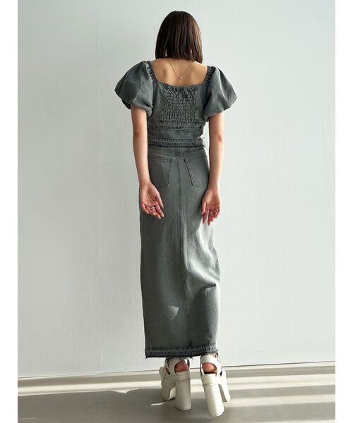 EMODA（エモダ）の「デニムカットオフマキシスカート（スカート・レディース・ブラック/グレー/インディゴブルー・SMALL/MEDIUM）」の12枚目の写真