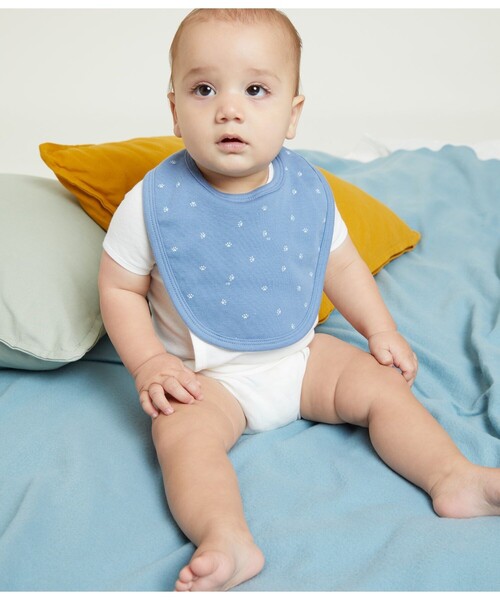 PETIT BATEAU(プチバトー)の「プリントサークルスタイ(スタイ/よだれかけ・キッズ・ホワイト×ブルー/ホワイト系その他・ONE SIZE)」の3枚目の写真