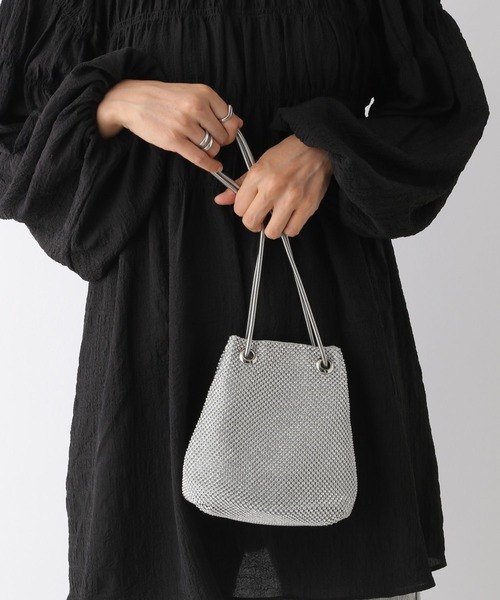 LEPSIM（レプシィム）の「ストーンメッシュミニショルダー 103821