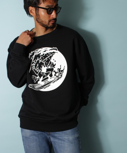 【セール】【LIBERTY CITY/リバティーシティ】 [BIG WAVE] ライト・スウェット・クルーネック（スウェット）｜LIBERTY CITY（リバティシティ）