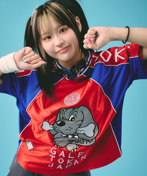 GALFY（ガルフィー）の「【GALFY/ガルフィー】ハンドボール Tee（Tシャツ/カットソー・メンズ・レッド/エメラルド/ブラック・L/XL）」の3枚目の写真