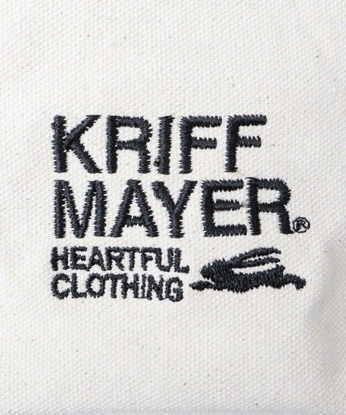 KRIFF MAYER(クリフメイヤー)の「ロゴプリント キャンバス ショルダーバッグ(ショルダーバッグ・メンズ・ブラック/オフホワイト・FREE)」の8枚目の写真