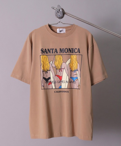 BAYBLO（ベイブロ）の「(BB)【ユニセックス】サマー グラフィック ストレッチ Tシャツ（Tシャツ/カットソー・メンズ・オフホワイト/ブラック/ベージュ・MEDIUM/LARGE）」の14枚目の写真