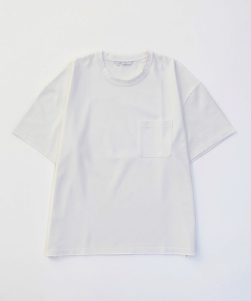 VICTIM(ヴィクティム)の「VICTIM ヴィクティム / BIG TEE ビッグシルエットTシャツ ポケT / VTM-24-CS-007(Tシャツ/カットソー・メンズ・グレイッシュベージュ/ブラック/ホワイト・MEDIUM/LARGE/X-LARGE)」の2枚目の写真