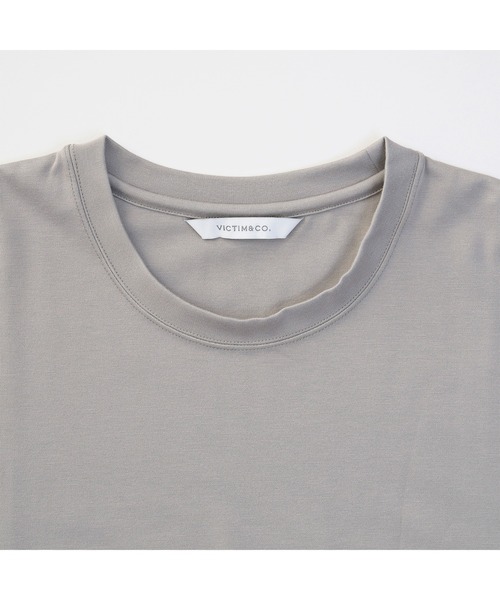 VICTIM(ヴィクティム)の「VICTIM ヴィクティム / BIG TEE ビッグシルエットTシャツ ポケT / VTM-24-CS-007(Tシャツ/カットソー・メンズ・グレイッシュベージュ/ブラック/ホワイト・MEDIUM/LARGE/X-LARGE)」の6枚目の写真