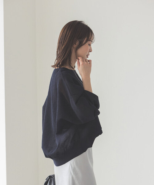 NOBLE 新品♡ スポンジシアーニットプルオーバー 追加》スポンジシアーニットプルオーバー2（ニット／セーター