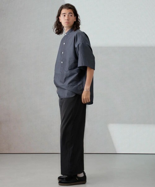 Apo(s)ture(アポスチャー)の「LUCAS-001/TRワイドパンツ(スラックス・メンズ・ベージュ/ブラウン/ブラック/グレー・XS/S/M/L/XL)」の16枚目の写真