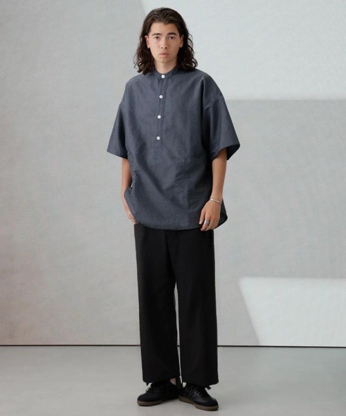 Apo(s)ture(アポスチャー)の「LUCAS-001/TRワイドパンツ(スラックス・メンズ・ベージュ/ブラウン/ブラック/グレー・XS/S/M/L/XL)」の18枚目の写真