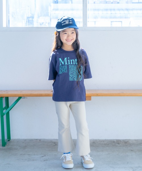 and D. petit main（アンドディープティマイン）の「カレッジロゴ刺繍CAP（キャップ・キッズ・ライトピンク/ベージュ/ネイビー・L(56cm)/M(54cm））」の10枚目の写真