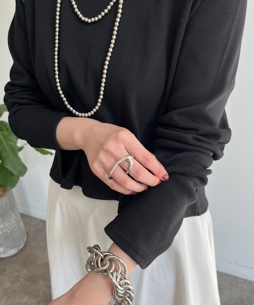 DouDou（ドゥドゥ）の「変形リング1（リング・レディース・シルバー/ゴールド・FREE）」の5枚目の写真