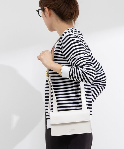 Rie Miller（リエミラー）の「《アンサンブル対応》《手洗い可能》GIZA COTTONベーシッククルーネックカーディガン（カーディガン/ボレロ・レディース・イエロー/ライトグレー/ブラック系その他/ブラック・38）」の6枚目の写真