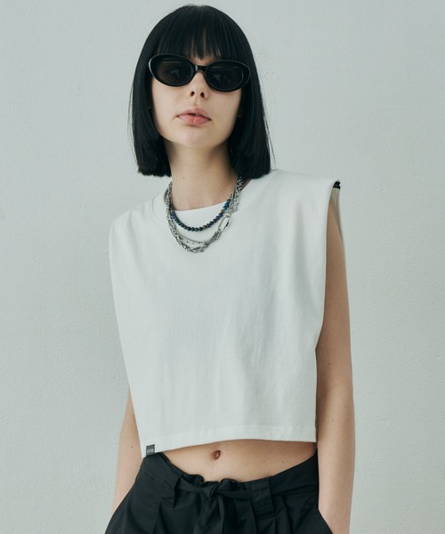 人気★MM6 MAISON MARGIELA クロップドTシャツ 16Y L相当 ホワイト クロップドTシャツ 16Y MM6 Maison Margiela KidsクロップドT