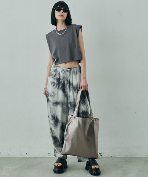 AIVER(アイバー)の「AIVER 16/-ウォッシュ天竺クロップドN/S TEE(Tシャツ/カットソー・レディース・ホワイト/ブラック/チャコールグレー/アッシュグレー・SMALL/MEDIUM/LARGE)」の19枚目の写真