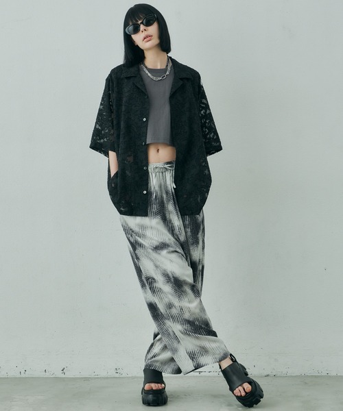 AIVER(アイバー)の「AIVER 16/-ウォッシュ天竺クロップドN/S TEE(Tシャツ/カットソー・レディース・ホワイト/ブラック/チャコールグレー/アッシュグレー・SMALL/MEDIUM/LARGE)」の15枚目の写真