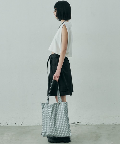 AIVER(アイバー)の「AIVER 16/-ウォッシュ天竺クロップドN/S TEE(Tシャツ/カットソー・レディース・ホワイト/ブラック/チャコールグレー/アッシュグレー・SMALL/MEDIUM/LARGE)」の8枚目の写真