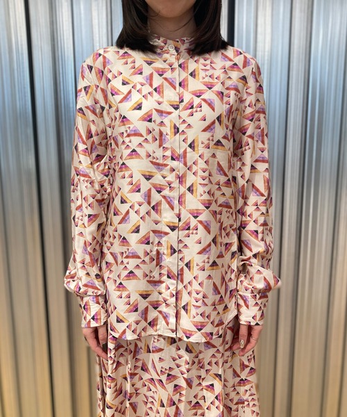 ISABEL MARANT（イザベルマラン）の「プリントブラウス（シャツ/ブラウス・レディース・ブラック系/ベージュ系・34）」の10枚目の写真