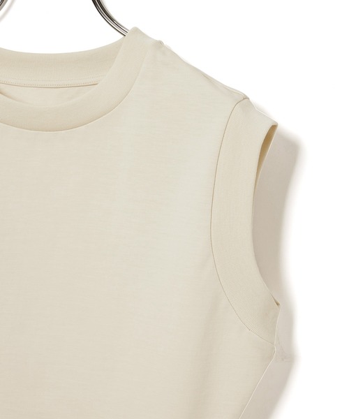 ADAM ET ROPE'（アダムエロペ）の「【サステナブル・洗える】ノースリーブTEE（タンクトップ・レディース・ブラック/ホワイト/ベージュ系その他・FREE）」の20枚目の写真