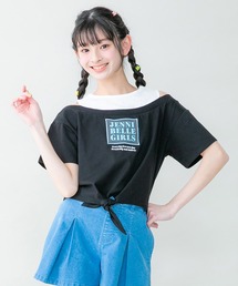 JENNI belle（ジェニィベル）の「【WEB限定】防蚊肩あきレイヤード風Tシャツ（Tシャツ/カットソー・キッズ）」