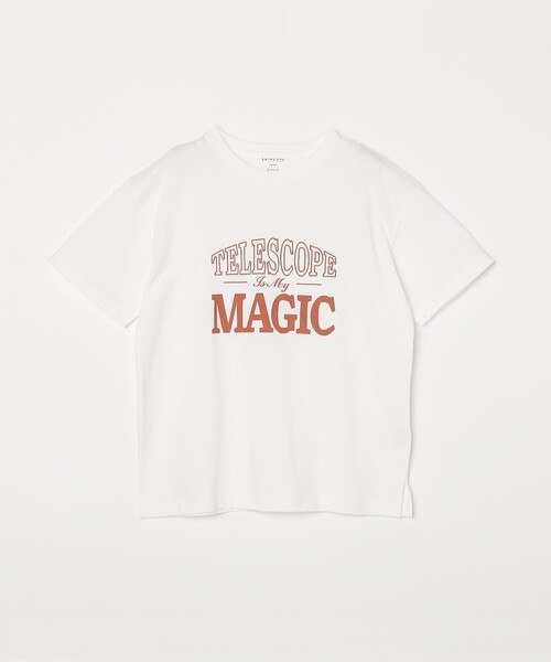 SHIPS any（シップス エニィ）の「SHIPS any: プリント × 刺繍 ロゴ Tシャツ<KIDS>（Tシャツ/カットソー・キッズ・ホワイト/ライトホワイト/ベージュ・150/130）」の14枚目の写真