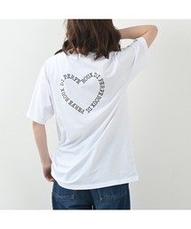 [ROUXDI PERFE ルゥディパフィー]ハート柄ロゴ刺繍Tシャツ