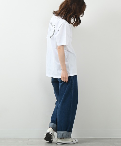 Felt-Maglietta（フェルトマリエッタ）の「[ROUXDI PERFE ルゥディパフィー]ハート柄ロゴ刺繍Tシャツ（Tシャツ/カットソー・メンズ・ホワイト・MEDIUM/LARGE/X-LARGE）」の2枚目の写真