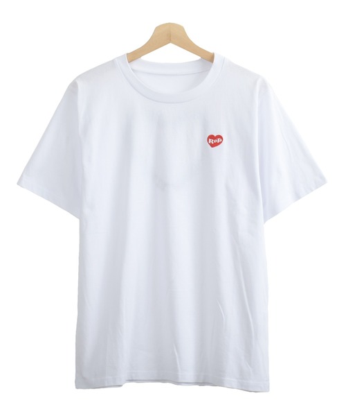 Felt-Maglietta（フェルトマリエッタ）の「[ROUXDI PERFE ルゥディパフィー]ハート柄ロゴ刺繍Tシャツ（Tシャツ/カットソー・メンズ・ホワイト・MEDIUM/LARGE/X-LARGE）」の6枚目の写真