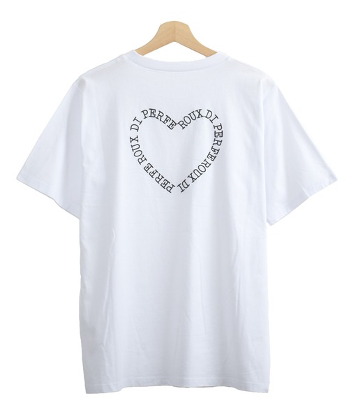 Felt-Maglietta（フェルトマリエッタ）の「[ROUXDI PERFE ルゥディパフィー]ハート柄ロゴ刺繍Tシャツ（Tシャツ/カットソー・メンズ・ホワイト・MEDIUM/LARGE/X-LARGE）」の7枚目の写真