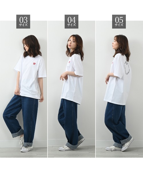 Felt-Maglietta（フェルトマリエッタ）の「[ROUXDI PERFE ルゥディパフィー]ハート柄ロゴ刺繍Tシャツ（Tシャツ/カットソー・メンズ・ホワイト・MEDIUM/LARGE/X-LARGE）」の13枚目の写真