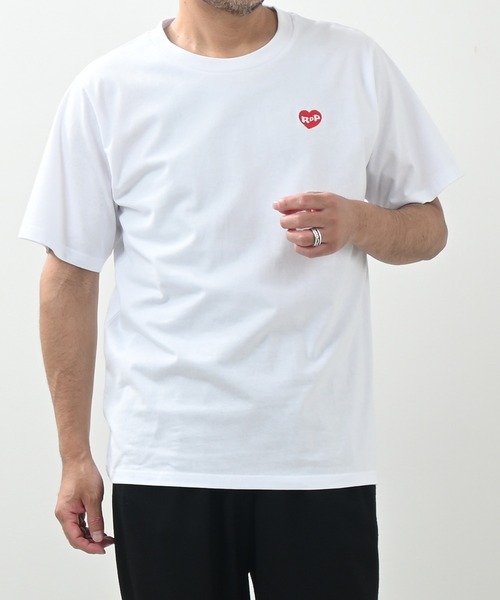 Felt-Maglietta（フェルトマリエッタ）の「[ROUXDI PERFE ルゥディパフィー]ハート柄ロゴ刺繍Tシャツ（Tシャツ/カットソー・メンズ・ホワイト・MEDIUM/LARGE/X-LARGE）」の15枚目の写真