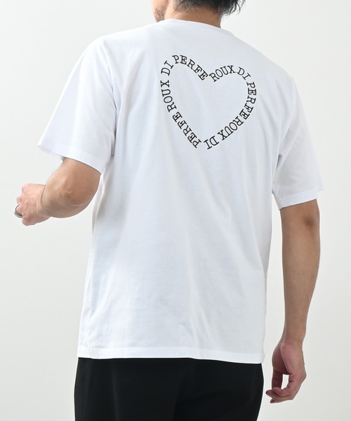 Felt-Maglietta（フェルトマリエッタ）の「[ROUXDI PERFE ルゥディパフィー]ハート柄ロゴ刺繍Tシャツ（Tシャツ/カットソー・メンズ・ホワイト・MEDIUM/LARGE/X-LARGE）」の16枚目の写真