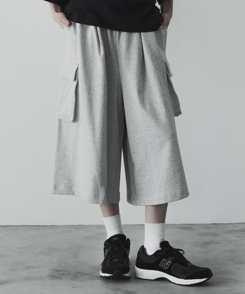 remer(リメール)の「loose sweat wide gaucho PT / ルーズスウェットワイドガウチョ(スウェットパンツ・メンズ・ブラック/グレー・SMALL/X-SMALL/LARGE/MEDIUM)」の13枚目の写真