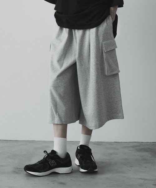 remer(リメール)の「loose sweat wide gaucho PT / ルーズスウェットワイドガウチョ(スウェットパンツ・メンズ・ブラック/グレー・SMALL/X-SMALL/LARGE/MEDIUM)」の15枚目の写真