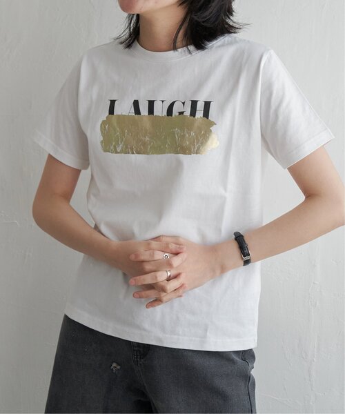 VENCEEXCHANGE(ヴァンスエクスチェンジ)の「ロゴ箔プリントコンパクトTシャツ(Tシャツ/カットソー・レディース・ゴールド/シルバー系/ブラック・FREE)」の16枚目の写真