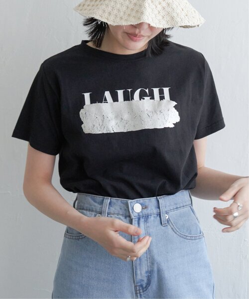 VENCEEXCHANGE(ヴァンスエクスチェンジ)の「ロゴ箔プリントコンパクトTシャツ(Tシャツ/カットソー・レディース・ゴールド/シルバー系/ブラック・FREE)」の11枚目の写真