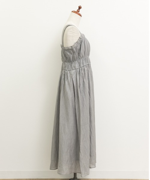 CLETTE（クレット）の「肩リボンギャザーワンピース（ワンピース・レディース・グレー/ブラック・3L/4L/LL）」の22枚目の写真