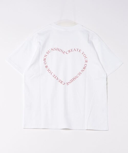 almo(アルモ)の「ハートバックプリントTシャツ(se)(Tシャツ/カットソー・レディース・レッド/グリーン/ブラック・FREE)」の6枚目の写真